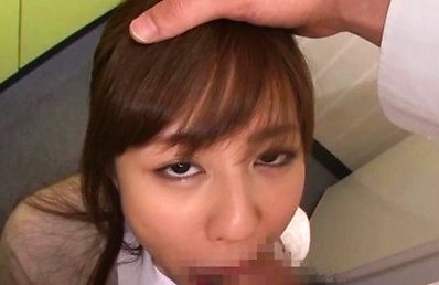 Rina Rukawa Asian in office suit swallows dick deep in mouth