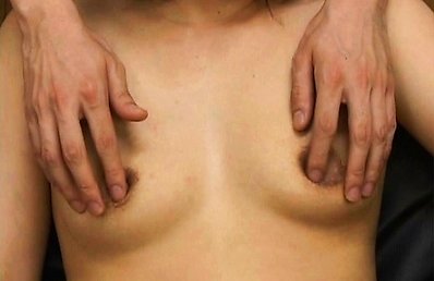 Amateur mature babe has her nipples pinched hard