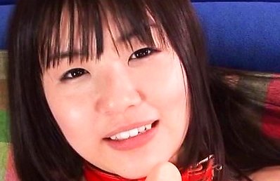 Tsubomi Asian chick in long socks fucks her twat with dildo