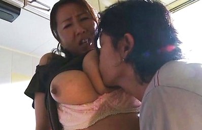 Rika Fujishita Asian has huge melons fondled and bitten by hunk