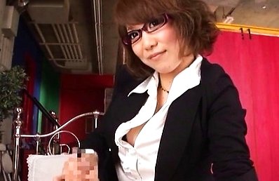 Chihiro Mochizuki Asian with huge boobs in bra shows hairy pussy