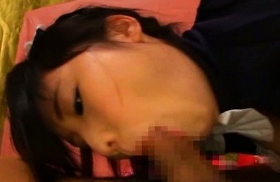 Japanese AV Model in kinky maid uniform swallows whole shlong