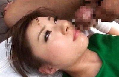 Japanese AV Model cheerleader is doggy nailed and gets sperm