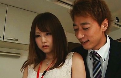 Akiho Yoshizawa Asian has crack rubbed in panty while is kissed