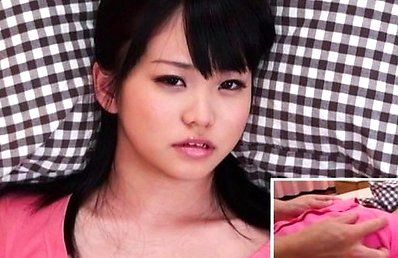 Kurumi Tachibana Asian in short skirt has nipples under vibrators