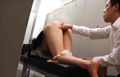 Azumi Asian has huge boobs sucked and is undressed at locker room