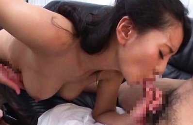 Japanese AV Model gets cum on round boob after is fucked by boss