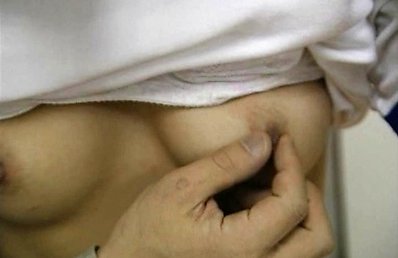 Rie Takasaka Asian teen shows tiny tits and gets nipples measured