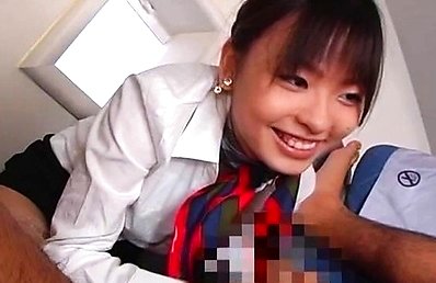 Hikaru Koto Asian is undressed of uniform and has boobs exposed