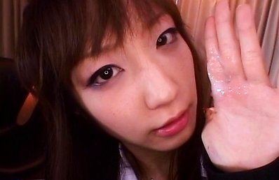 China Yuki Asian beauty is fondled before giving hot handjob