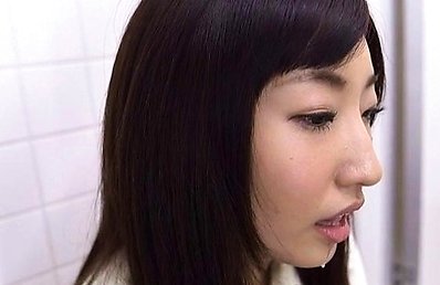 Rin Yamagishi has cum pouring from mouth after school blowjob