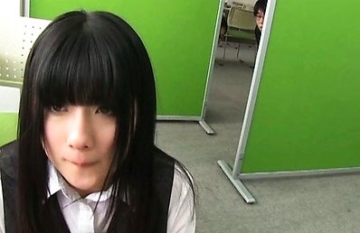 Chika Hirako Asian licks and sucks hard penis so well at school