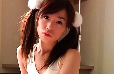 Ayukawa Riri Asian is cute doll with sexy tummy and long socks