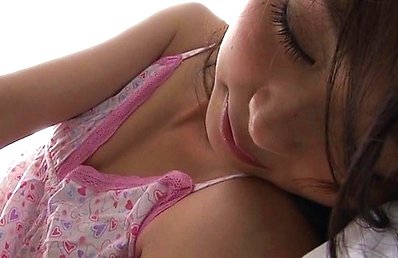 Rio Uchida Asian in lingerie is cute and naughty in the morning