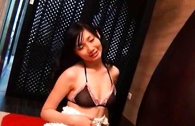 Vivian Asian cute doll takes dress off and shows titties in bra