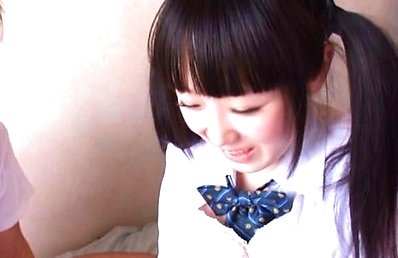 Machiko Ono Asian with cans out of bra is fucked under skirt