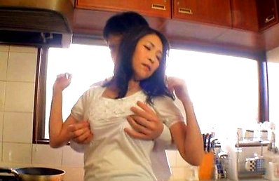 Waka Takatsuki Asian has big melons and dark nipples teased