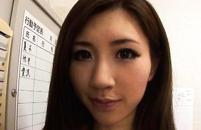 Arisa Aizawa Asian with pretty face has to suck her boss shlong