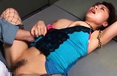 Japanese AV Model with huge nude boobs is fucked in hairy twat