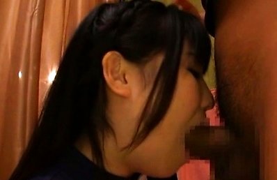 Japanese AV Model in kinky maid uniform swallows whole shlong