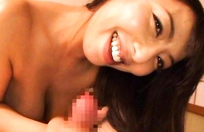 Japanese AV Model plays with tongue around dick head before fuck