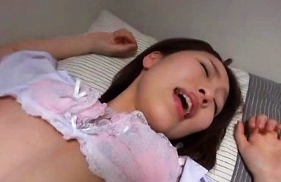 Ryouka Asakura Asian with cans out of blouse gets doggy style