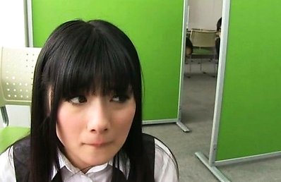 Chika Hirako Asian licks and sucks hard penis so well at school