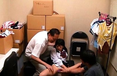 Japanese AV Model has nooky touched and undressed by fellows