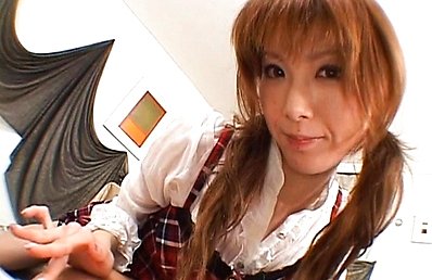 Rika Sakurai gets ready to give a hot blowjob to a horny guy