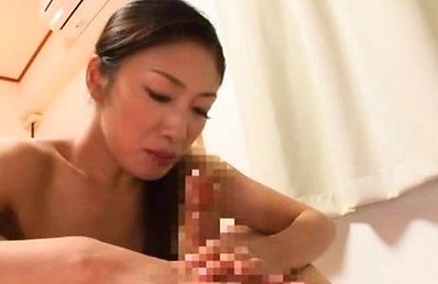 Japanese AV Model has passion for stroking and sucking phallus