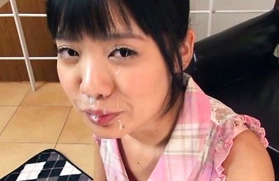 Kana Aono Asian takes cock in mouth and sucks it in deepthroat