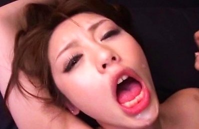 Kokomi Naruse Asian with push ups gets deep frigging of her twat