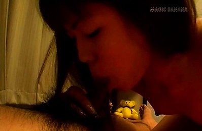 Erina Kudou Asian with push ups and dark nipples gives blowjob