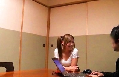 Japanese AV Model has cans fondled and nasty ass showered by man
