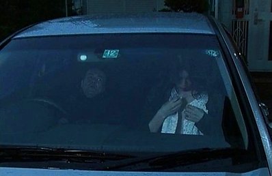 Japanese AV Model with big hooters fooling around with man in car