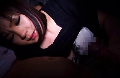 Amateur Japanese doll gets up close and personal with a cock