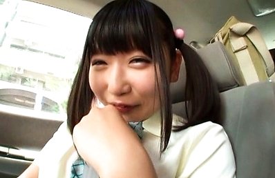 Miyu Nakatani Asian fucks her slit with vibrator under skirt