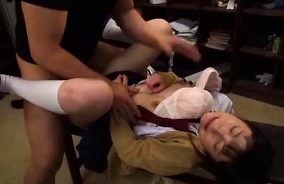Nozomi Kitano Asian office gal in position 69 gets cum facial