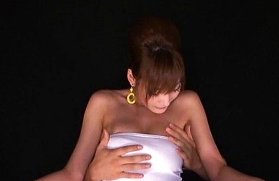 Japanese AV Model has big jugs undressed and caressed with oil