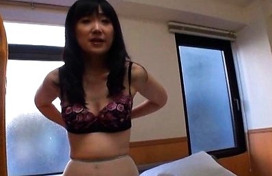 Amateur Asian dame with dark nipples has twat touched over nylon