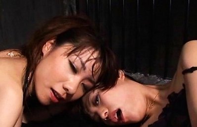 Yukino Hikaru Asian and doll in fishnets are screwed in holes